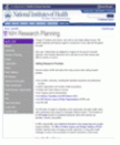 NIH Research Planning
